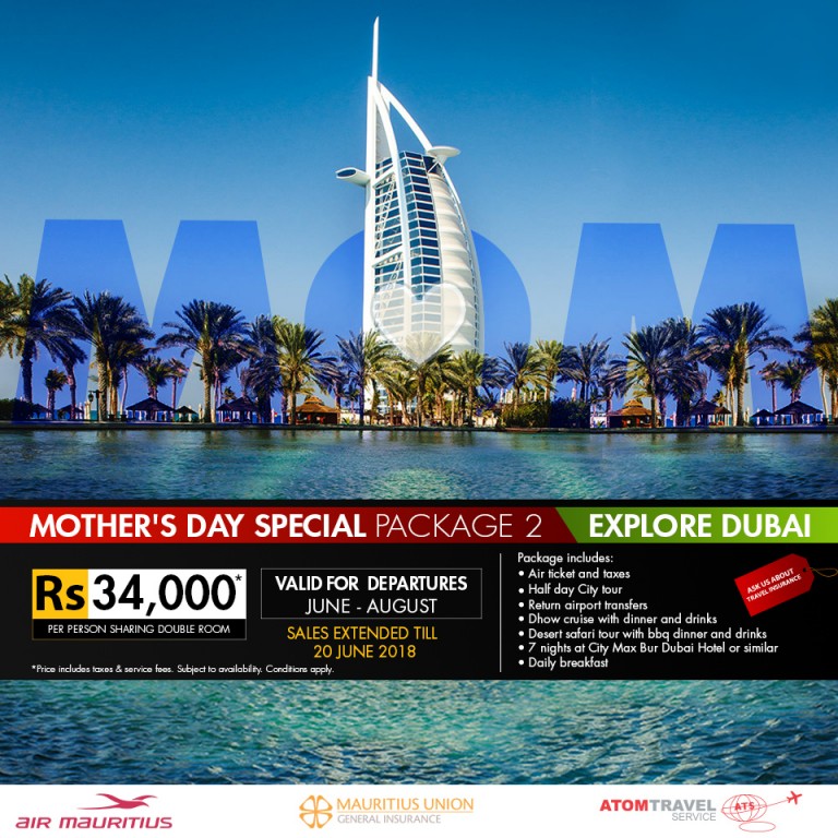 Mother's Day Dubai special package extended Atom Travel