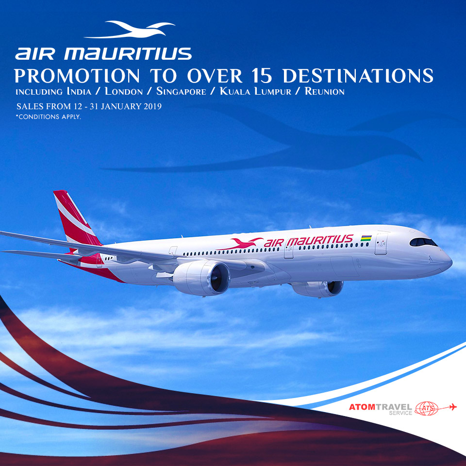 Air Mauritius Promo Jan 2019 Atom Travel