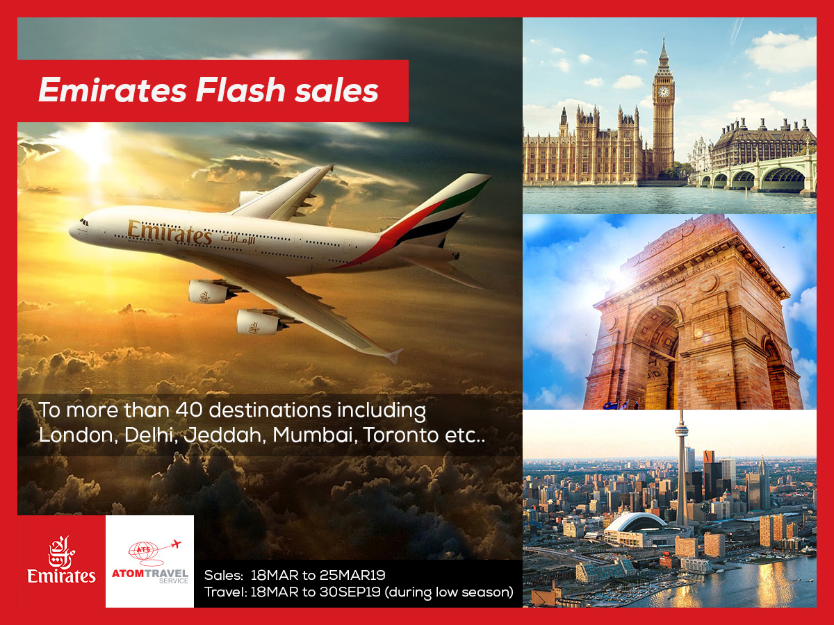 Emirates Flash Sales (March 2019) - Atom Travel