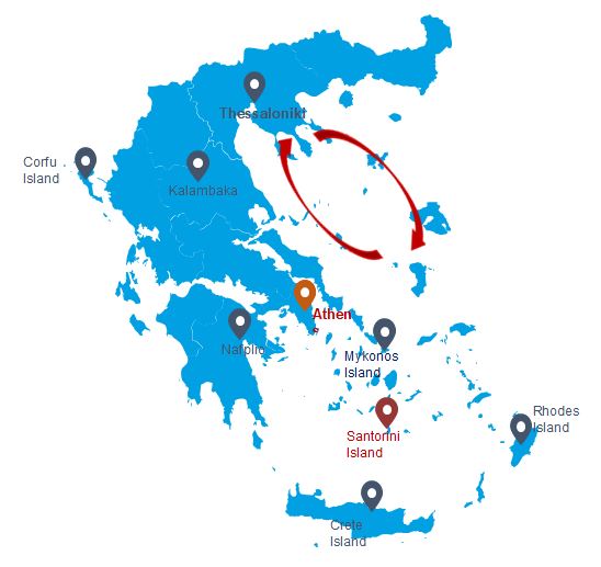 Map Of Greece 2021 