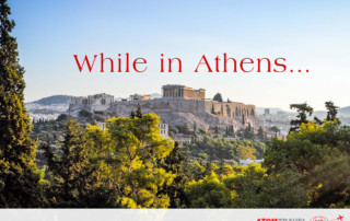 while in Athens