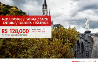 Medjugorge - Fatima- St Antoine- Lourdes- Istanbul mai 2024